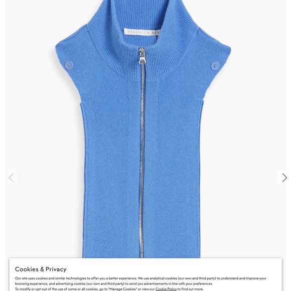 Veronica Beard Uptown Cashmere Dickey Vest - Picture 1 of 3